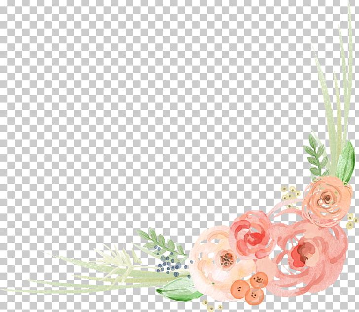 Floral Design Flower Watercolor Painting PNG, Clipart, Angle, Corner, Cut Flowers, Design, Encapsulated Postscript Free PNG Download