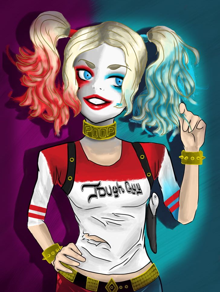 Harley Quinn Joker Poison Ivy Katana Enchantress PNG, Clipart, Art, Cartoon, Clown, Comic Strip, Drawing Free PNG Download