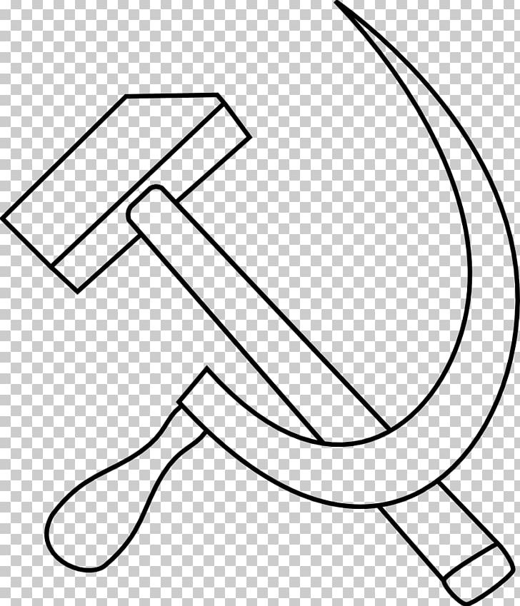 Soviet Union Hammer And Sickle Communist Symbolism PNG, Clipart, Angle, Area, Black, Black And White, Circle Free PNG Download