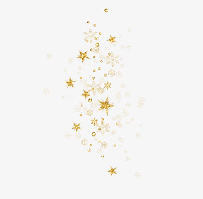 Golden Stars Floating Snowflakes PNG, Clipart, Float, Floating Clipart, Gold, Golden Clipart, Picture Free PNG Download