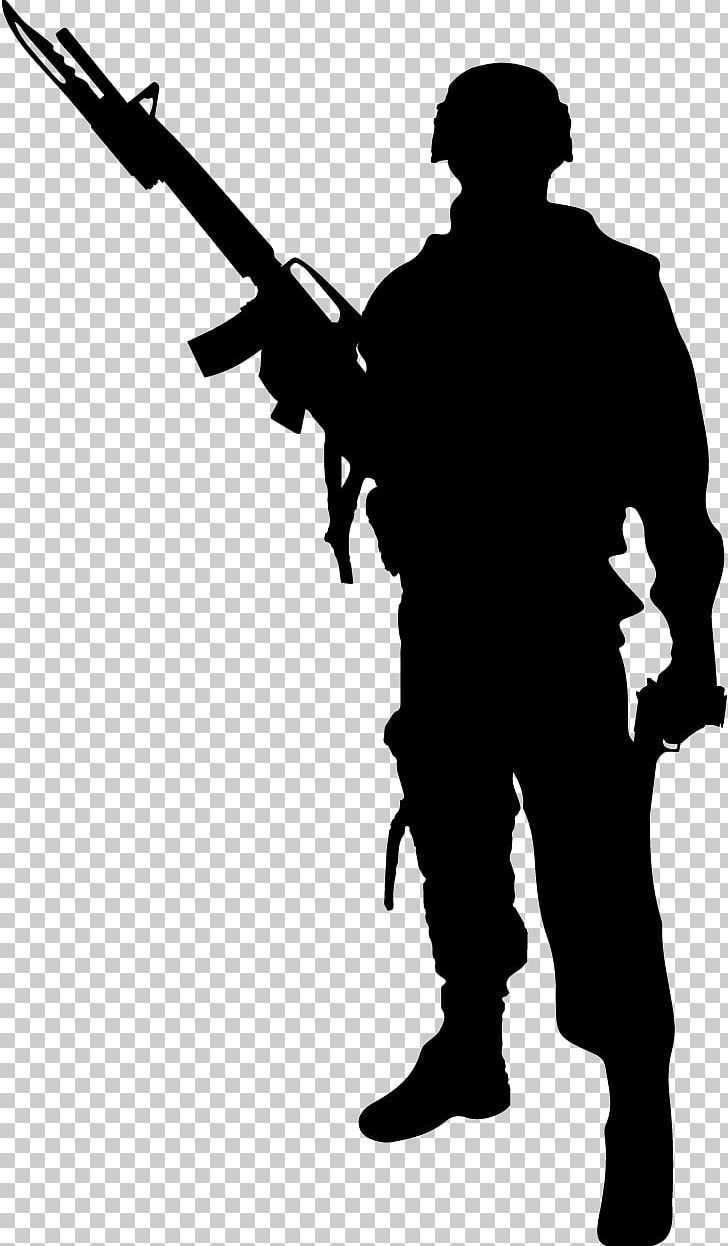 Soldier Silhouette Photography PNG, Clipart, Army, Black And White, Firearm, Fusilier, Gun Free PNG Download