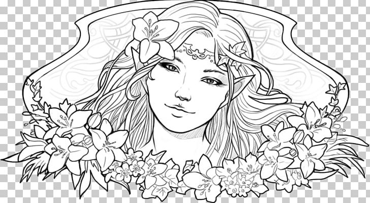 Line Art Elf Drawing Fairy PNG, Clipart, Art, Art Museum, Artwork, Black And White, Cartoon Free PNG Download