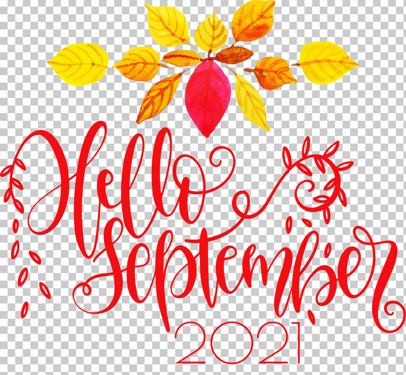 Hello September September PNG, Clipart, 2019, Childrens Day, Floral Design, Hello September, September Free PNG Download