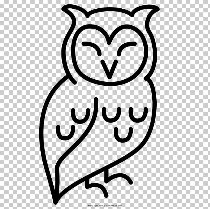 Drawing Coloring Book Little Owl Black And White PNG, Clipart, Beak, Bird, Bird Of Prey, Black And White, Child Free PNG Download
