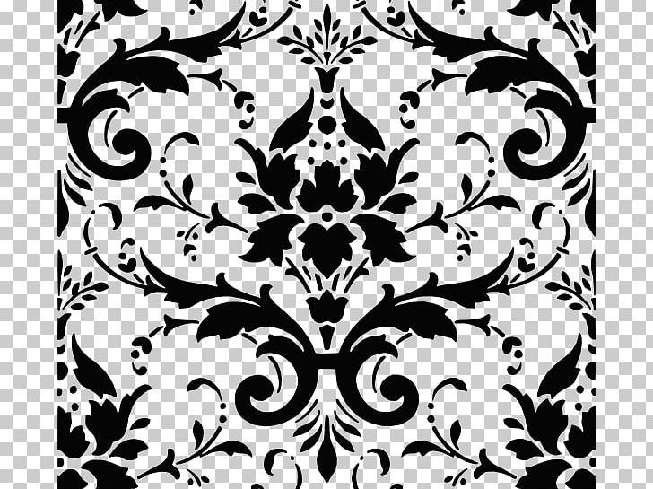 Damask Paper PNG, Clipart, Black, Black And White, Black Pattern Cliparts, Brocade, Color Free PNG Download
