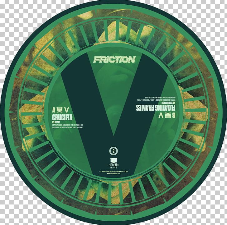 Friction Vs. Vol. 2: Crucifix / Floating Frames Technimatic Friction Vs. Volume 2 12-inch Single Disc PNG, Clipart, Circle, Friction, Green, Lp Record, Others Free PNG Download