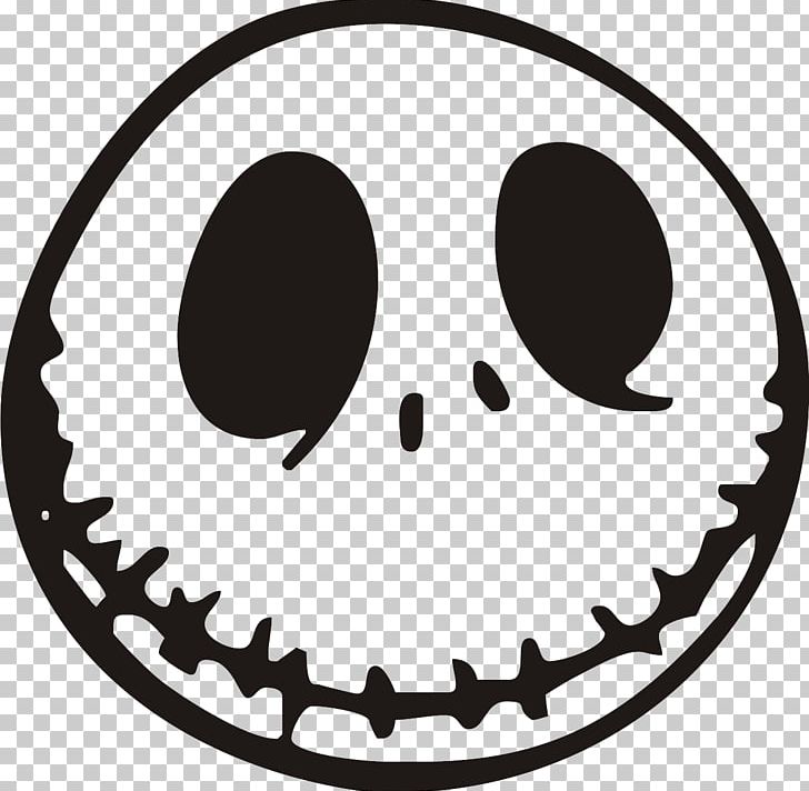 Jack Skellington The Nightmare Before Christmas: The Pumpkin King Oogie Boogie Drawing PNG, Clipart, Art, Black And White, Decal, Emoticon, Face Free PNG Download