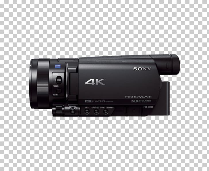 Sony Handycam FDR-AX100 Video Cameras 4K Resolution PNG, Clipart, 4k Resolution, Active Pixel Sensor, Audio Receiver, Avchd, Came Free PNG Download