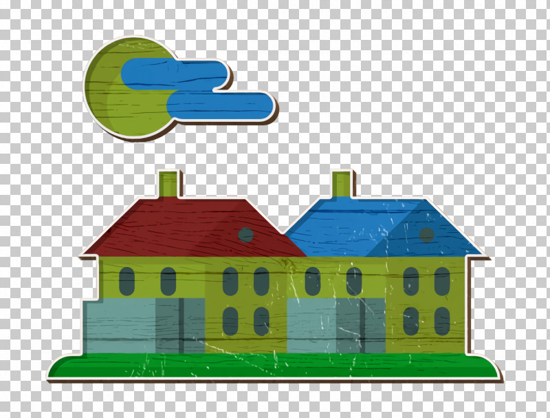 Landscapes Flat Color Icon Rural Icon Village Icon PNG, Clipart, Architecture, Drawing, Logo, Rural Icon, Sculpture Free PNG Download