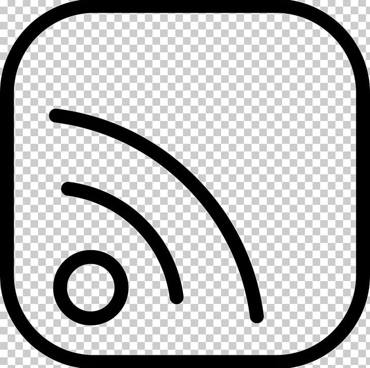 Computer Icons RSS Web Feed Scalable Graphics PNG, Clipart, Area, Black, Black And White, Button, Circle Free PNG Download