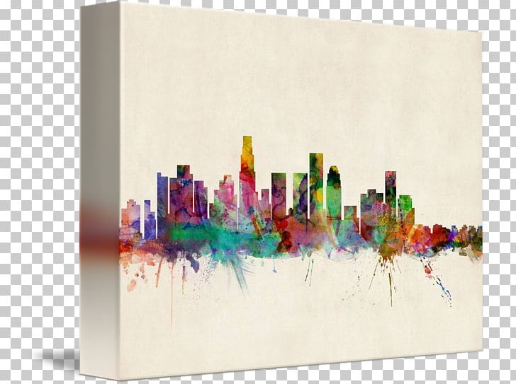 Los Angeles Canvas Print Gallery Wrap Skyline PNG, Clipart, Acrylic Paint, Art, Artist, Canvas, Canvas Print Free PNG Download