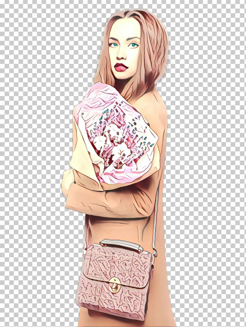 Shoulder Pink Bag Handbag Peach PNG, Clipart, Bag, Beige, Fashion Model, Handbag, Joint Free PNG Download