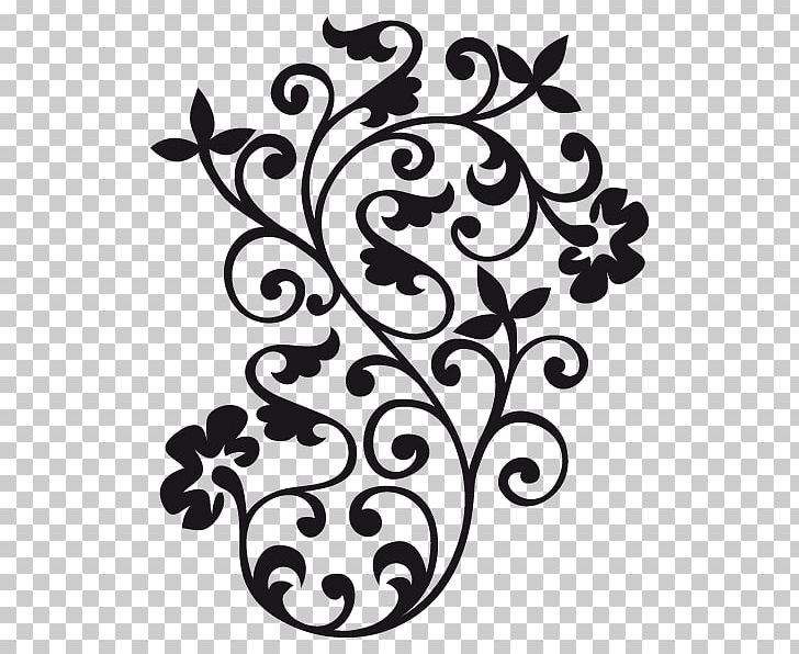 Sticker Flower Bouquet Arabesque PNG, Clipart, Arabesque, Black And White, Branch, Circle, Cut Flowers Free PNG Download