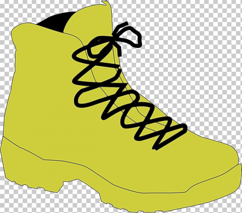 Footwear Shoe Yellow Boot Hiking Boot PNG, Clipart, Athletic Shoe, Boot, Footwear, Hiking Boot, Outdoor Shoe Free PNG Download
