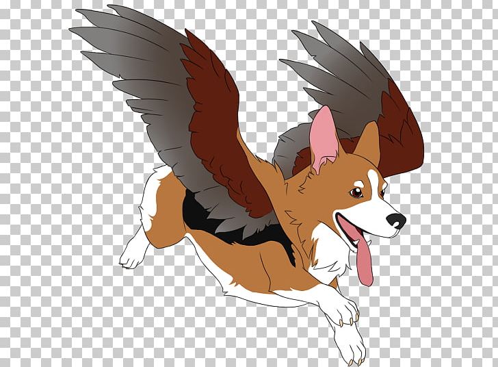 Dog Flying with Wings Digital Graphic