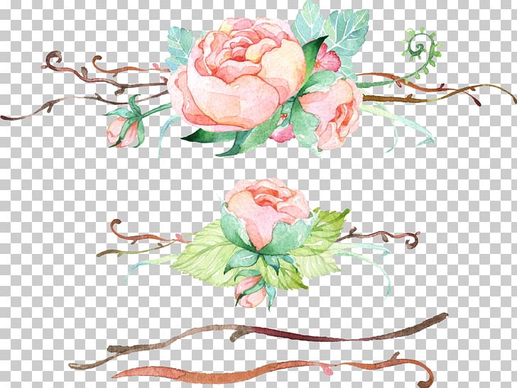 Garden Roses Floral Design Pink Flower PNG, Clipart, Artwork, Branch, Color, Cut Flowers, Desktop Wallpaper Free PNG Download