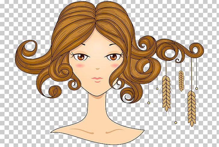 Virgo Astrological Sign Horoscope Libra Zodiac PNG, Clipart, Anime Hair, Art, Astrology, Black Hair, Brown Hair Free PNG Download