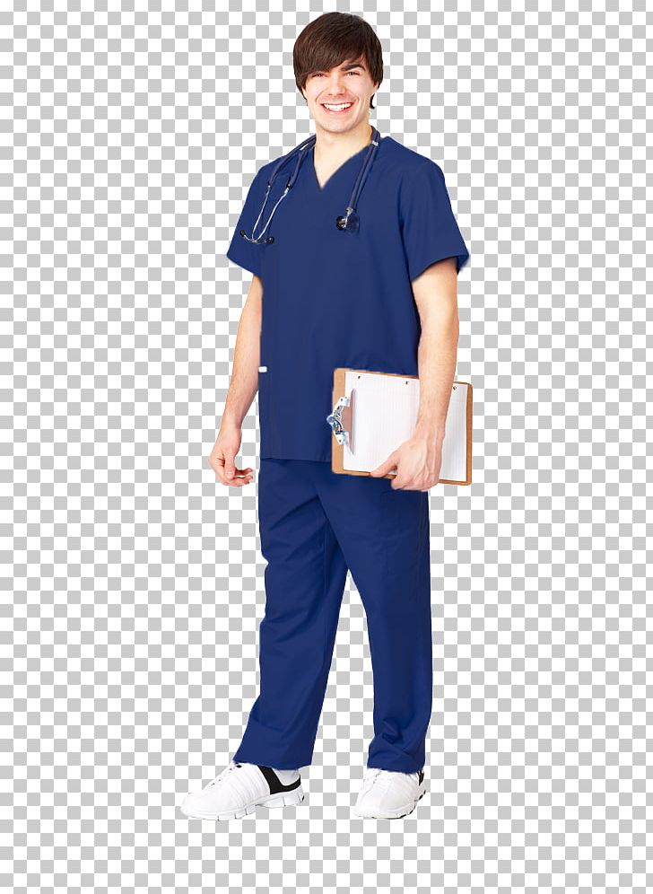 Sleeve Scrubs Uniform T-shirt Medical Assistant PNG, Clipart, Allied Health Professions, Blue, Boy, Clothing, Costume Free PNG Download