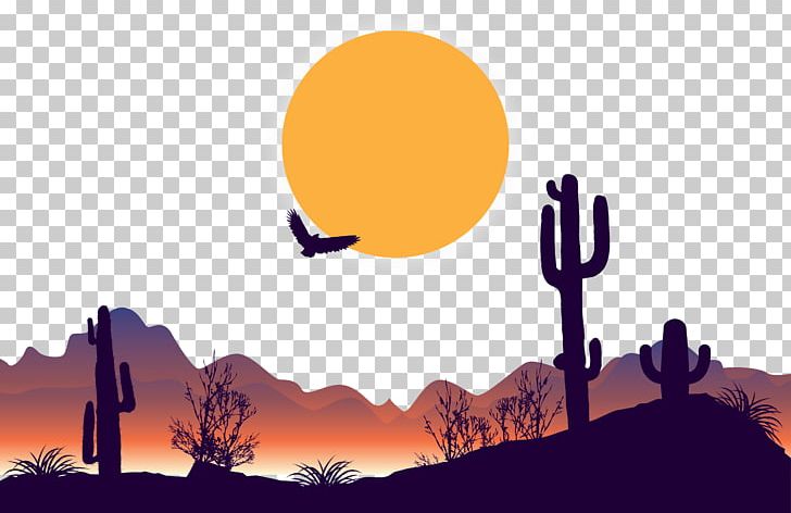 arizona desert clipart background