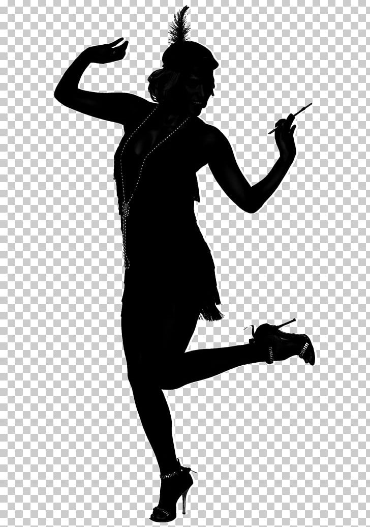 1920s Flapper Roaring Twenties Silhouette Dance PNG, Clipart, 1920s, Animals, Arm, Art, Black And White Free PNG Download
