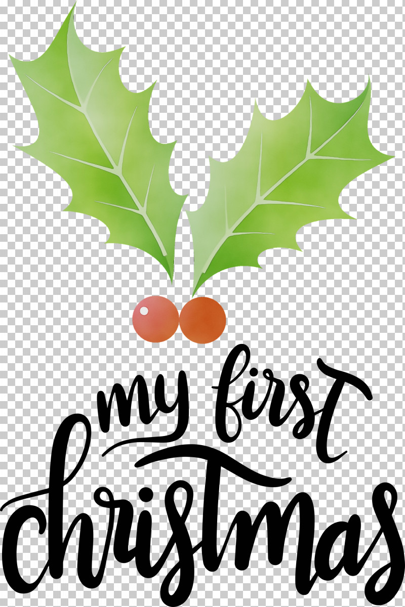 Christmas Day PNG, Clipart, Christmas Day, Leaf, My First Christmas, Paint, Plants Free PNG Download