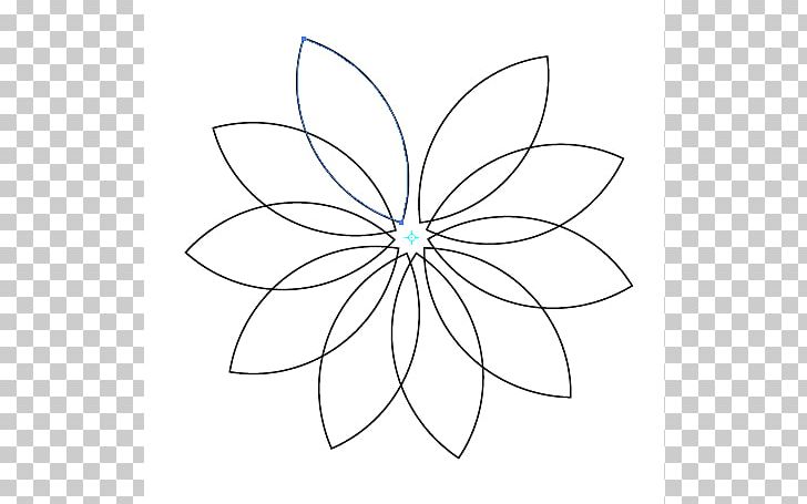 Petal Flower Drawing PNG, Clipart, Angle, Area, Artwork, Black And White, Butterfly Free PNG Download