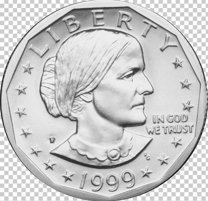 Susan B. Anthony Dollar Dollar Coin Eisenhower Dollar Value PNG, Clipart, Black And White, Cash, Circle, Coin, Coin Collecting Free PNG Download