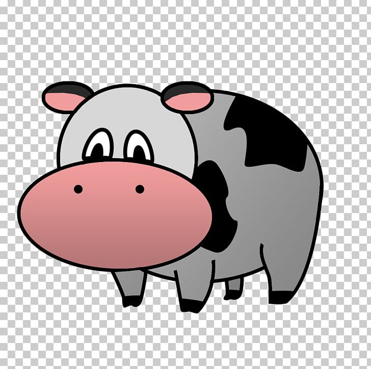 Domestic Pig Cattle Snout Nose PNG, Clipart, Animal, Animals, Cartoon, Cattle, Cattle Like Mammal Free PNG Download