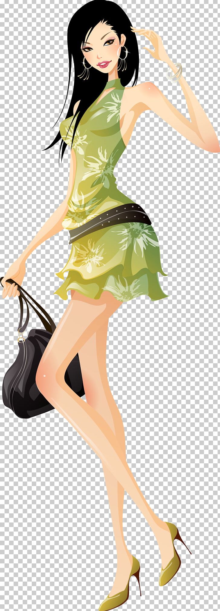 Fashion Woman PNG, Clipart, Anime, Art, Black Hair, Brown Hair, Cartoon Free PNG Download