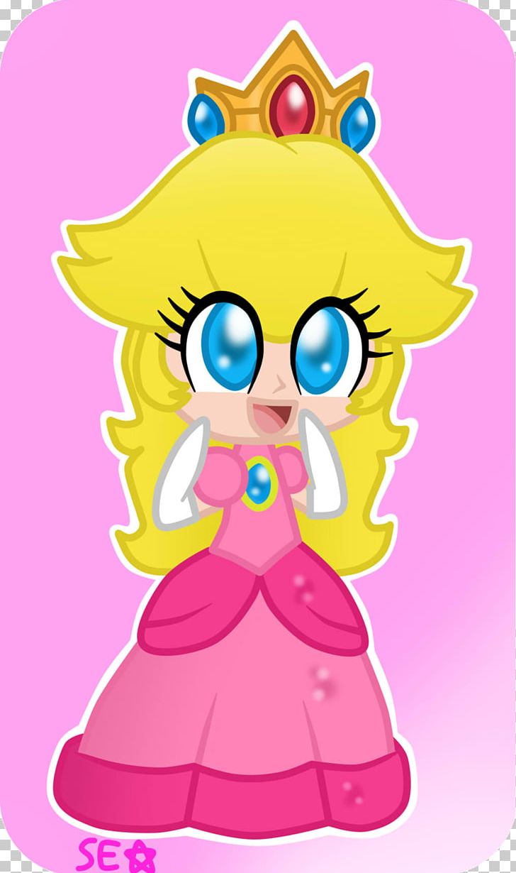 Princess Peach Drawing Chibi Png Clipart Anime Art Cartoon