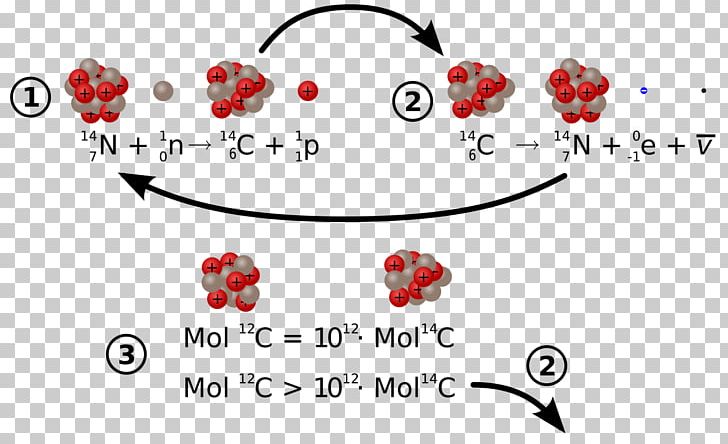 Carbon-14 Radioactive Decay Radiocarbon Dating Carbon-12 Isotope PNG, Clipart, Area, Art, Beta Decay, Beta Particle, Body Jewelry Free PNG Download