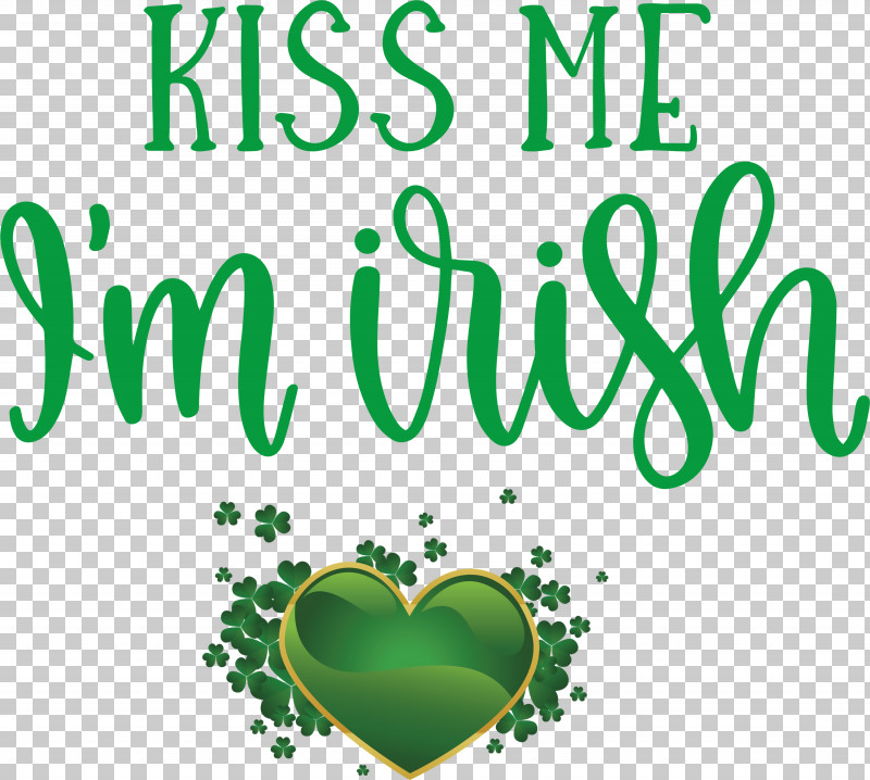 Saint Patrick Patricks Day Kiss Me PNG, Clipart, Biology, Green, Irish, Kiss Me, Leaf Free PNG Download
