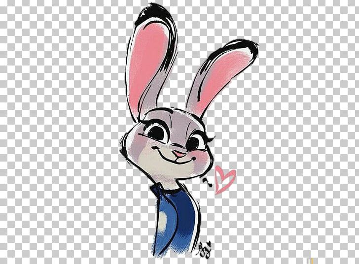 Lt. Judy Hopps Rabbit Nick Wilde Fan Art Drawing PNG, Clipart, Animals, Art, Byron Howard, Cartoon, Cory Loftis Free PNG Download