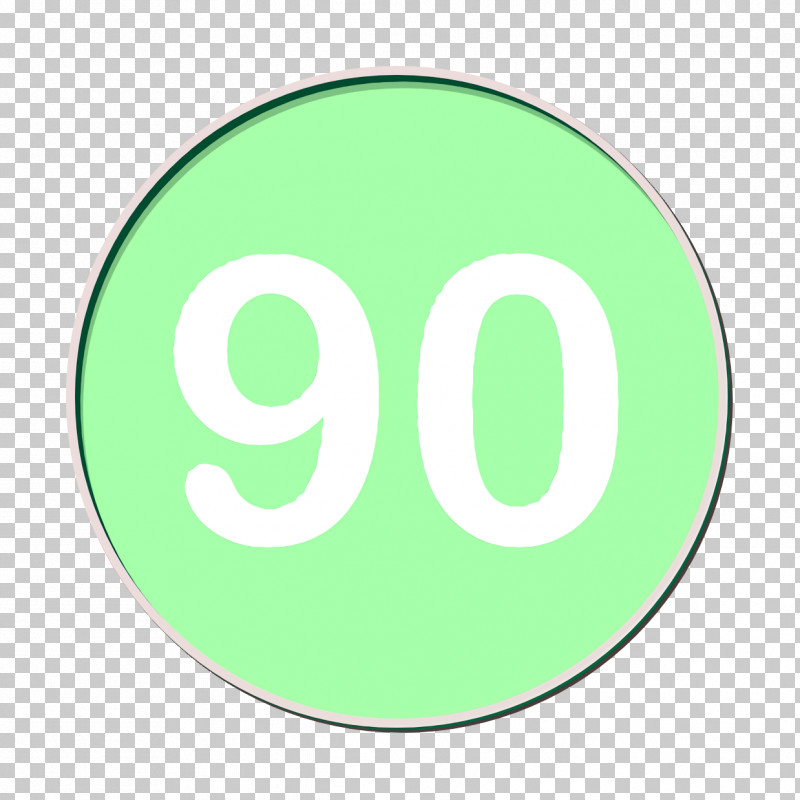 Numbers Icon Ninety Icon PNG, Clipart, Green, Logo, M, Meter, Numbers Icon Free PNG Download