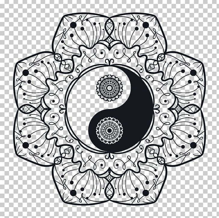 Eye Of Providence Mandala Symbol Tattoo PNG, Clipart, Alchemical Symbol, Area, Black And White, Circle, Coloring Book Free PNG Download