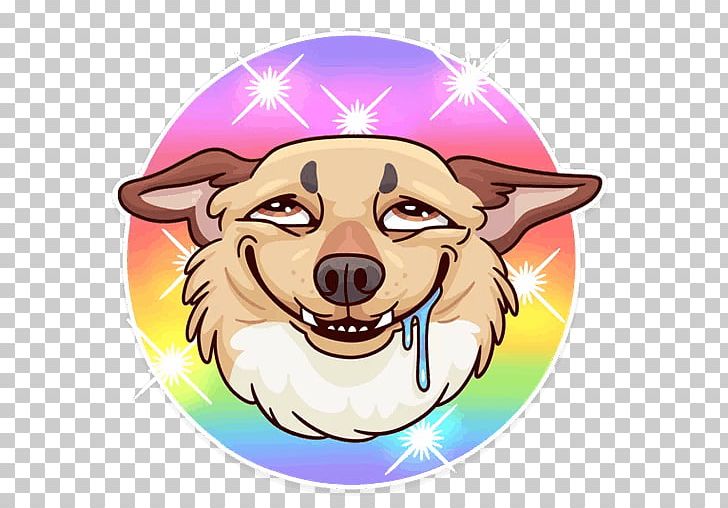 Dog Sticker Telegram VKontakte PNG, Clipart, Animals, Art, Carnivoran, Cartoon, Character Free PNG Download