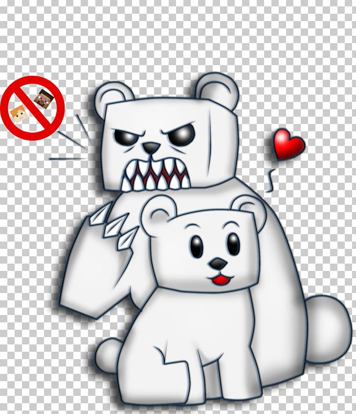 Minecraft Polar Bear Mob Dog PNG, Clipart, Art, Bear, Carnivoran, Cartoon, Character Free PNG Download