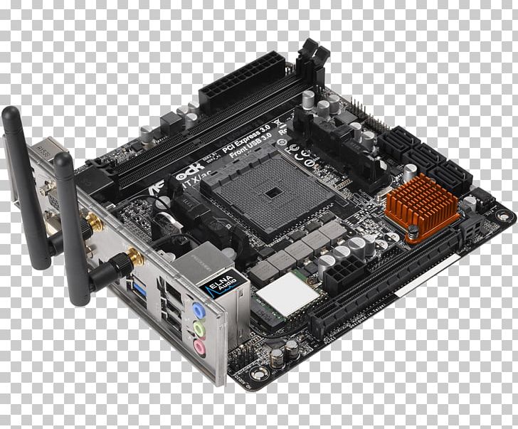 Mini-ITX Motherboard Socket FM2+ ASRock A88M-ITX/ac PNG, Clipart, Accelerated Processing Unit, Computer, Computer Hardware, Electronic Device, Electronics Free PNG Download