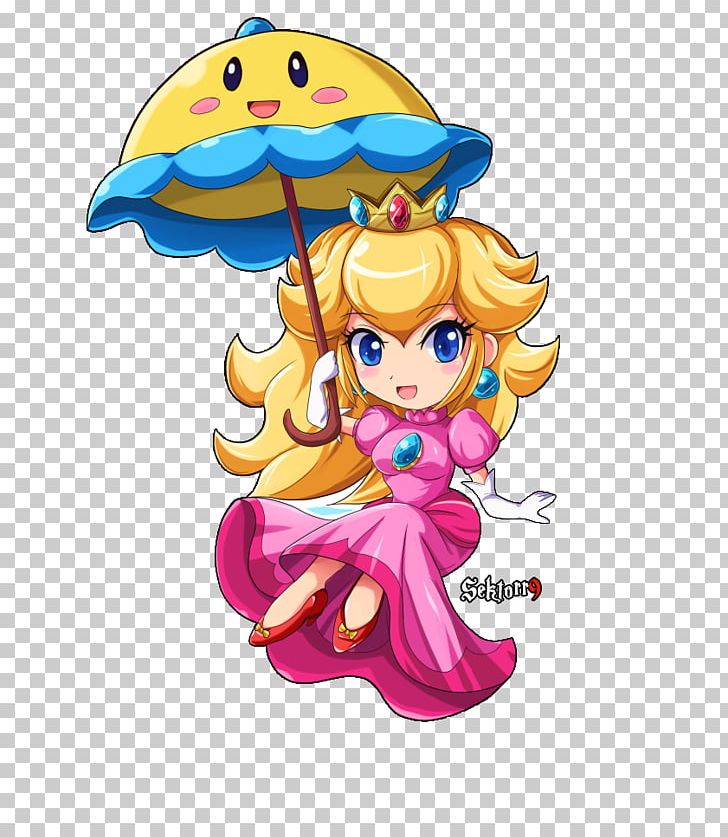 Super Mario Bros. Super Princess Peach PNG, Clipart, Art, Cartoon, Chibi, Deviantart, Drawing Free PNG Download