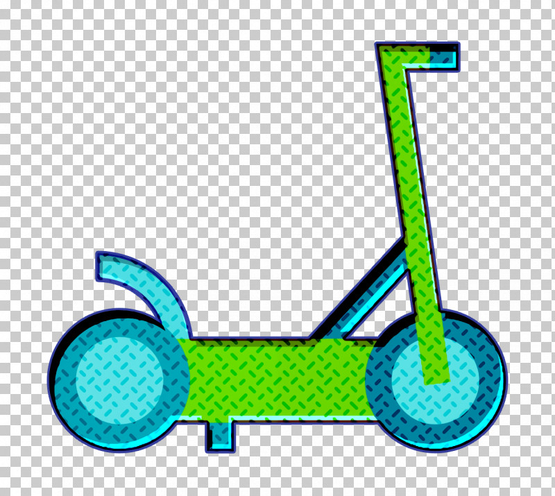 Vehicles And Transports Icon Scooter Icon PNG, Clipart, Aqua, Electric Blue, Green, Line, Scooter Icon Free PNG Download