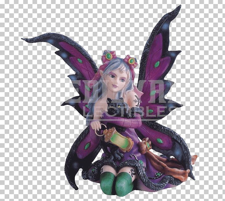 Fairy Figurine Statue Sculpture Collectable PNG, Clipart, Action Figure, Angel, Art, Black Cat, Cat Free PNG Download