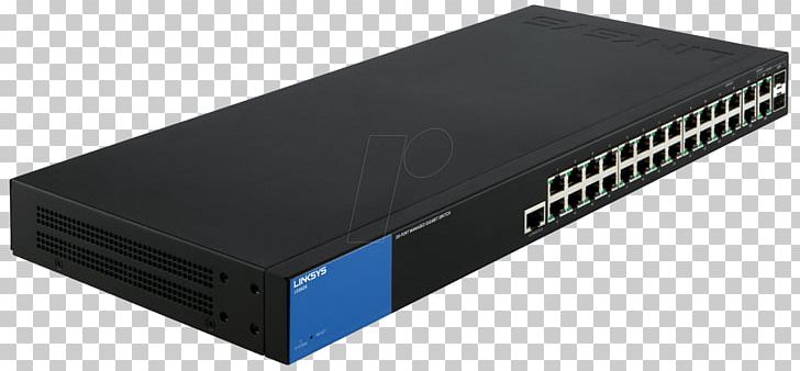 Gigabit Ethernet Network Switch Power Over Ethernet Linksys Smart LGS308P Port PNG, Clipart,  Free PNG Download