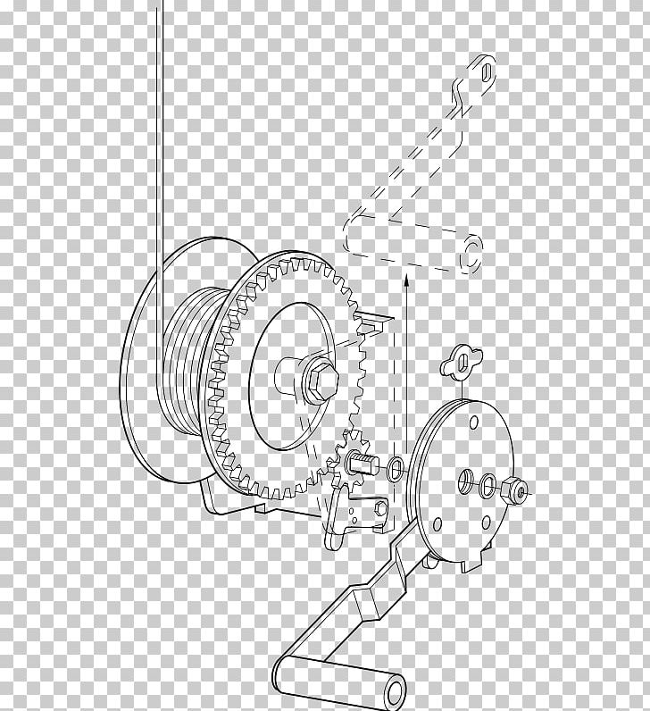 Drawing Winch PNG, Clipart, Angle, Area, Artwork, Auto Part, Black And White Free PNG Download