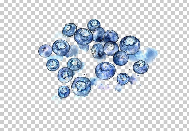 Juice Blueberry Watercolor Painting Illustration PNG, Clipart, Bead, Ber, Blue, Drawn, Food Free PNG Download