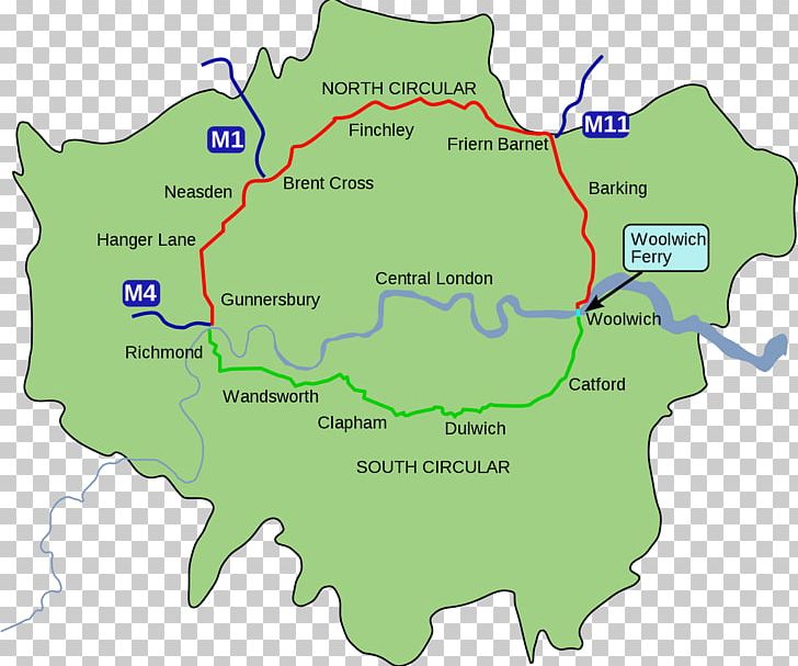 North Circular Road South Circular Road Map Central London PNG, Clipart, Area, Central London, Ecoregion, Flyover, Google Maps Free PNG Download