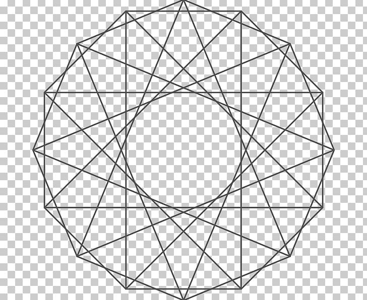 Graph Theory Edge Foster Graph Heptadecagon Polygon PNG, Clipart, Angle, Area, Black And White, Circle, Cycling Free PNG Download