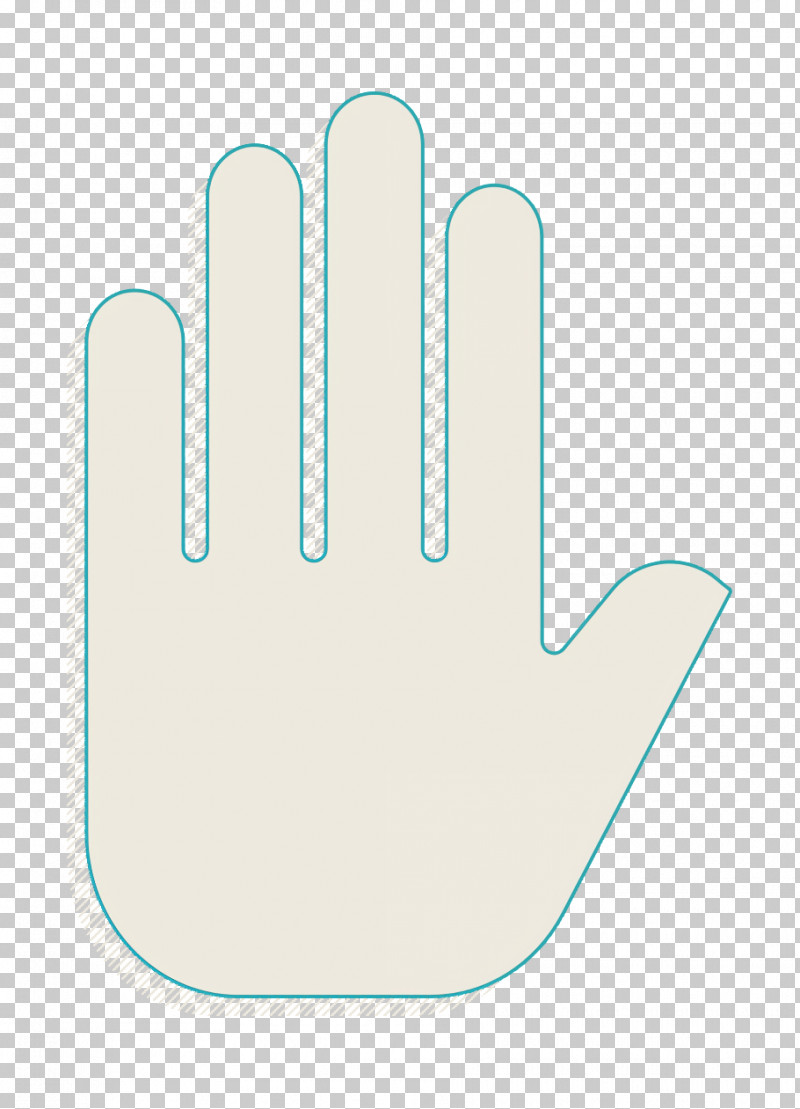 stop sign hand icon