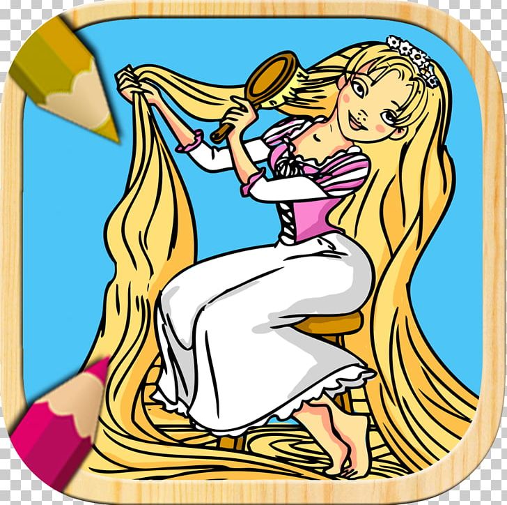 Rapunzel Tangled Color Painting PNG, Clipart, Area, Art, Artwork, Beautiful Dress, Character Free PNG Download