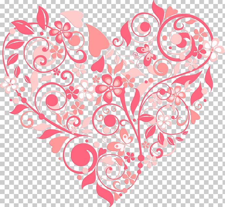 Heart Flower Wedding Invitation Valentine's Day Pattern PNG, Clipart, Amour, Art, Circle, Floral Design, Flower Free PNG Download