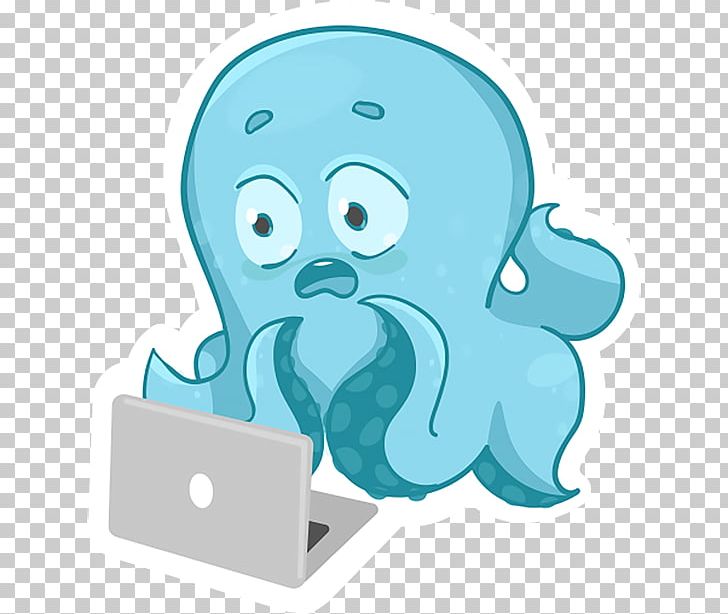 Octopus Sticker Telegram Text PNG, Clipart, Cephalopod, Fictional Character, Human Behavior, Instant Messaging, Messaging Apps Free PNG Download